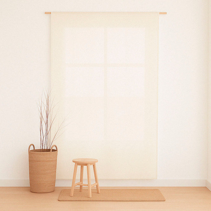 Rideau uni en coton, 140 × 270 cm