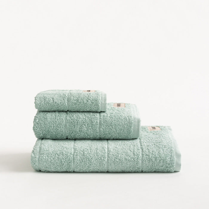Set de 3 serviettes de bain en coton éponge, 600 g/m²