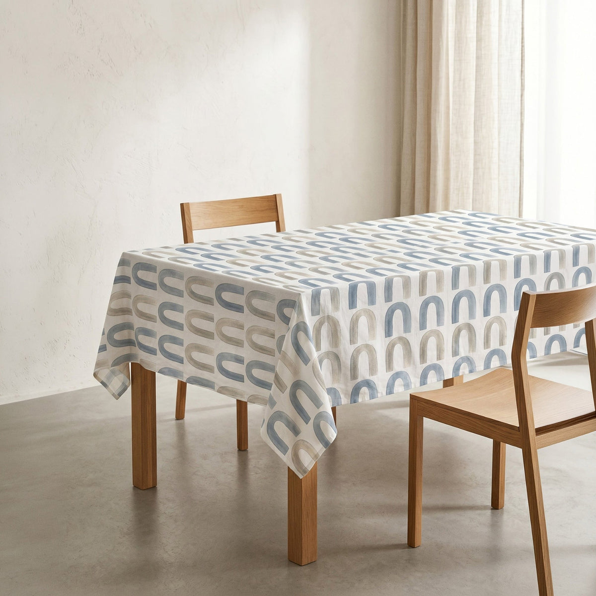 Nappe imprimée à arcs anti-taches