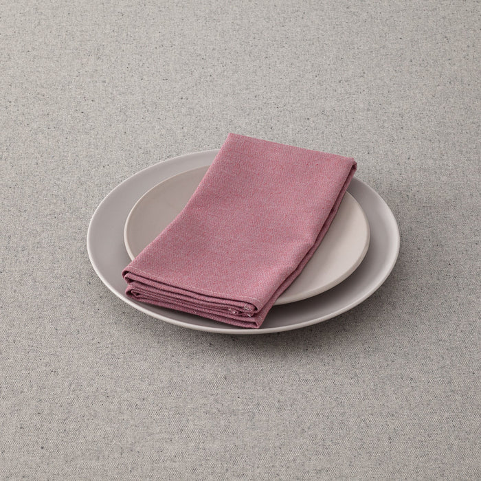 Lot de 6 serviettes de table unies satinées