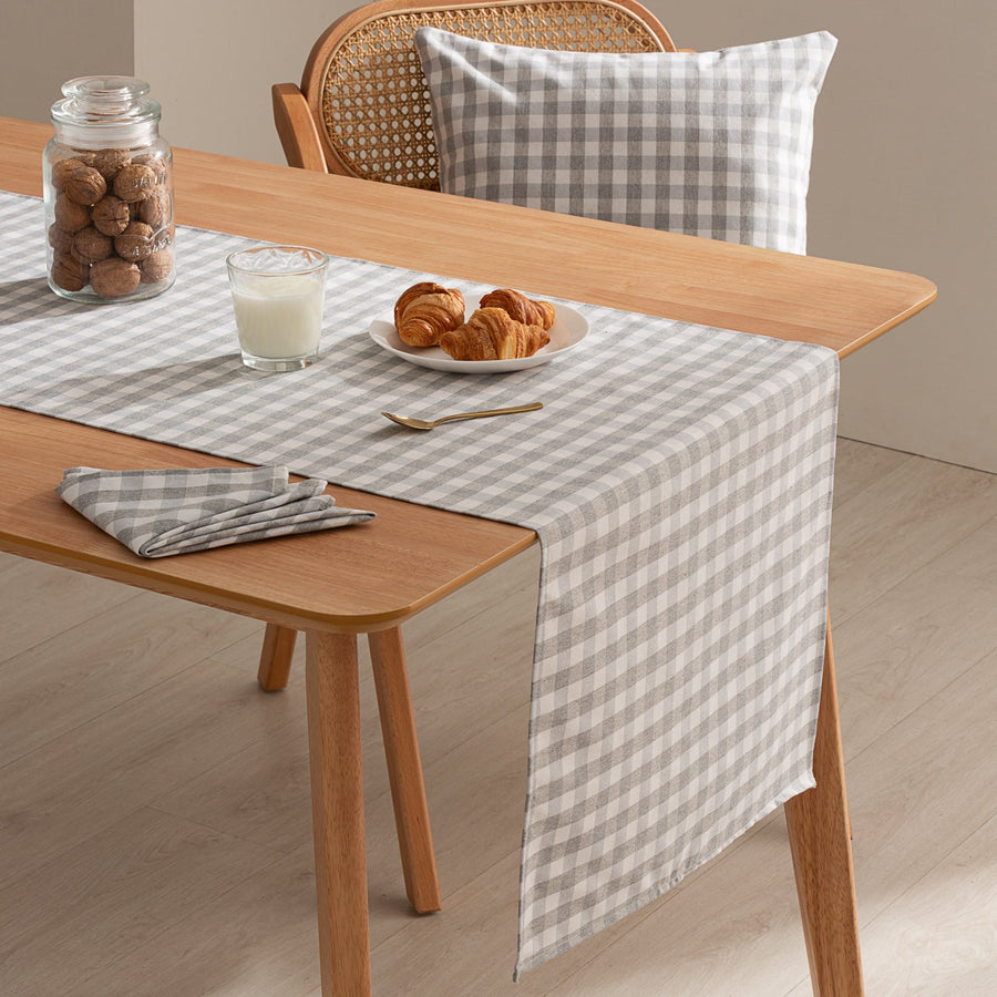 Chemin de table vichy anti-taches