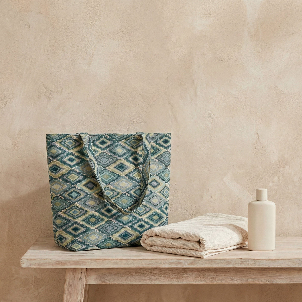 Sac de plage en jacquard multicolore — Pila
