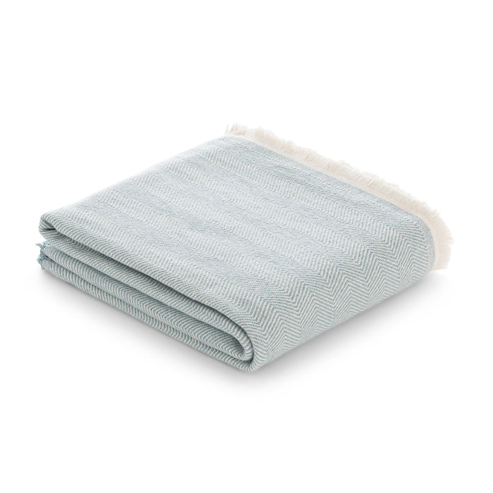 Plaid à chevrons en coton, 300 g/m²